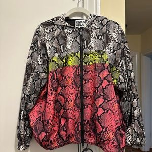 Pam & Gela Snakeskin Zip-up windbreaker